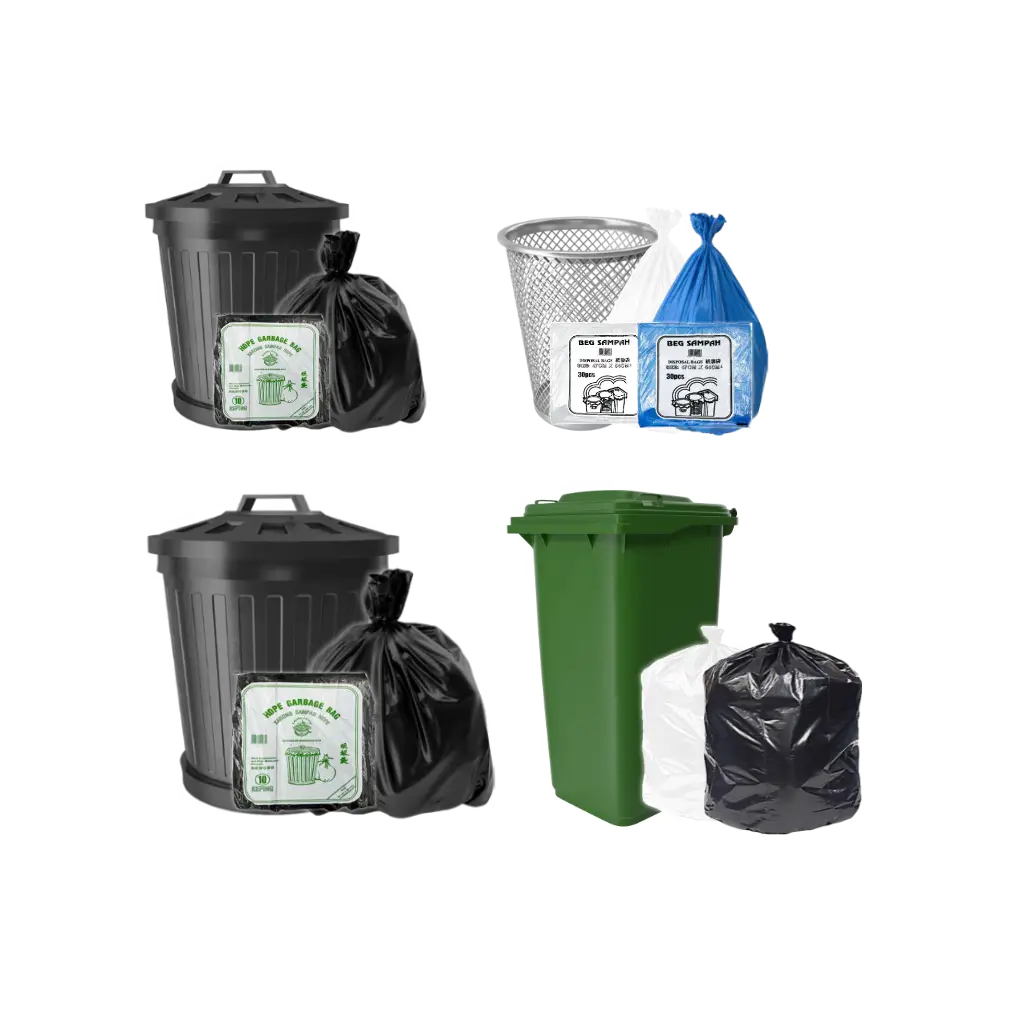 HDPE Plastic Garbage Bag S - XXL