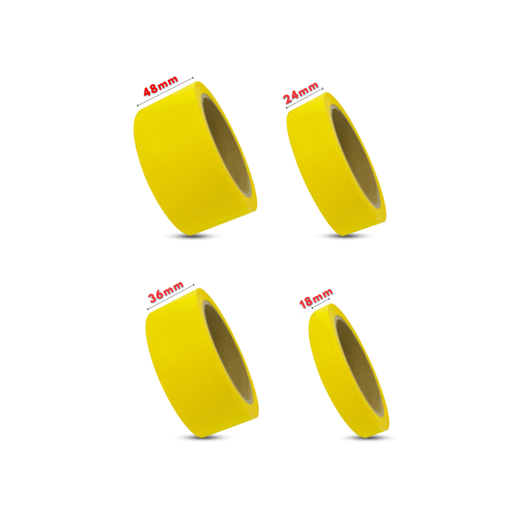 High Quality With Premium Grade Yellow Masking Tape 18mm-48mm x 15meter